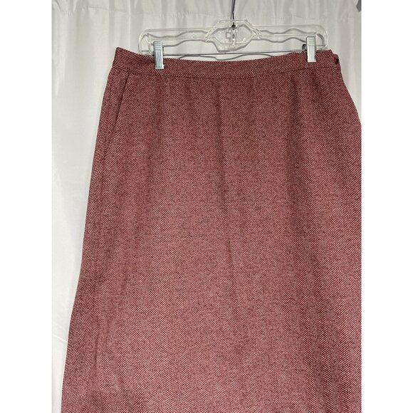 Vintage Women's A-Line Skirt Red Made in USA Size L - Picture 2 of 6